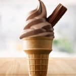 Mcdonalds Chocolate Soft Serve Cone with CADBURY FLAKE