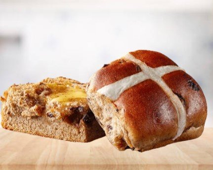 Mcdonalds Fruit Hot Cross Bun