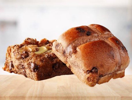 Mcdonalds Hot Cross Bun with Cadbury® Choc Chips